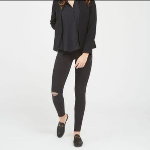 Spanx distressed skinny ankle jeans size XL